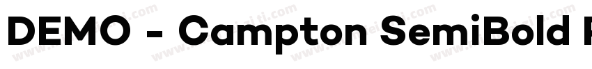 DEMO - Campton SemiBold Regular字体转换